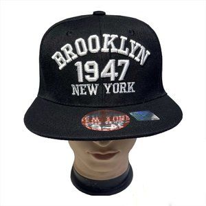 NEW YORK HAT, Snap Back Hat, Brooklyn 1947 Snapback